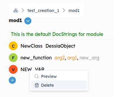 Module-View-Variable-Delete