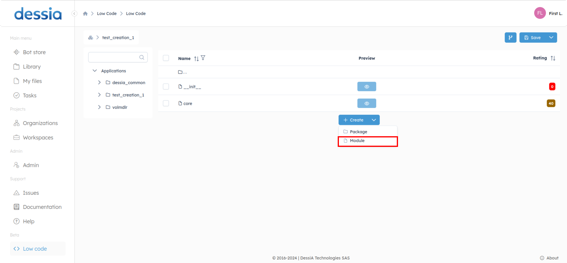 Package-SubPackage-View-Focus-Create-Module