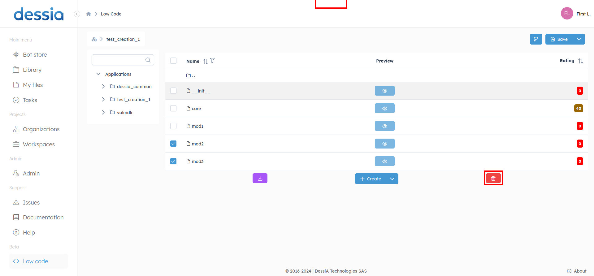 Package-SubPackage-View-Focus-Delete