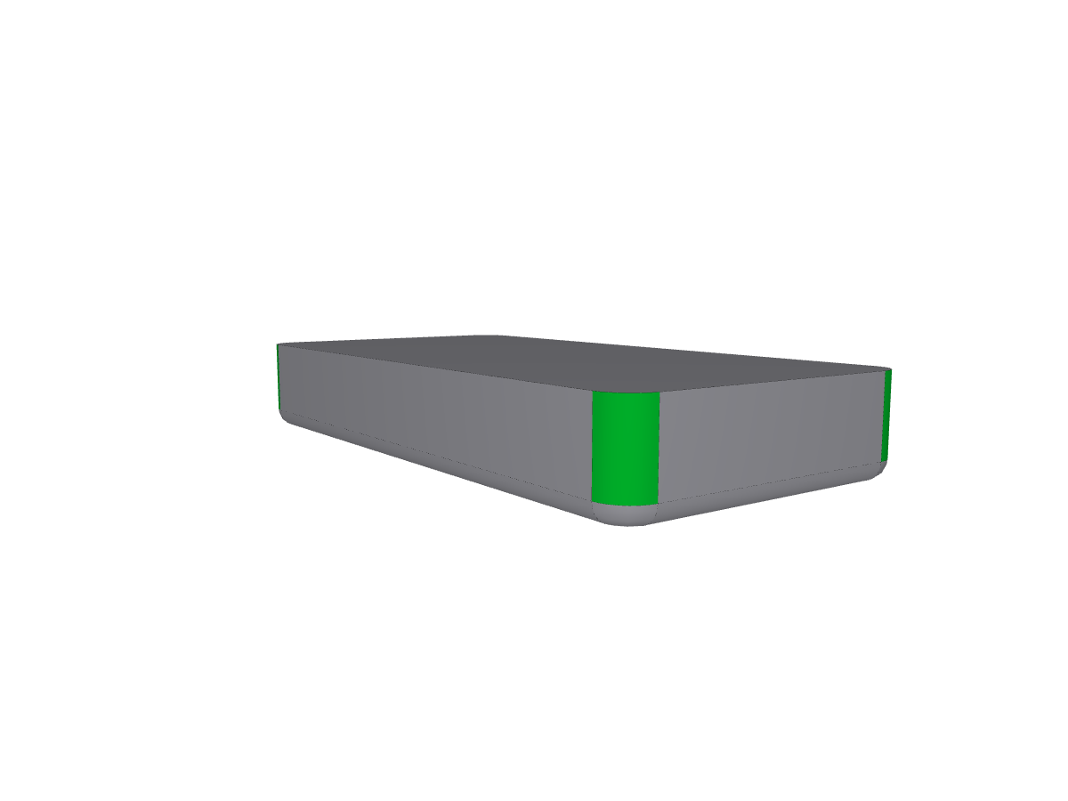 Isolable blends bounded by a terminating edge and a cross edge